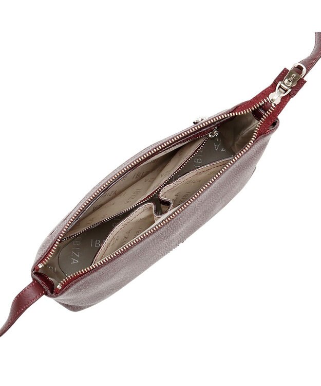 IBIZA リンピード　牛革　ショルダーバッグ ライトグレー