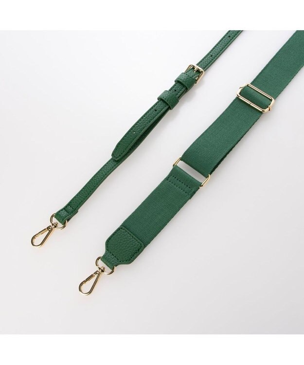 UNBILLION カシュカシュ cachecache / 柄アソートジャガード三つ口ショルダーバッグ グリーン