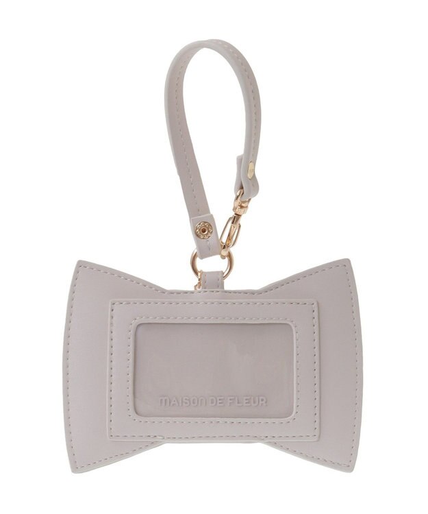 Maison de FLEUR リボンパスケース Grayish Pink