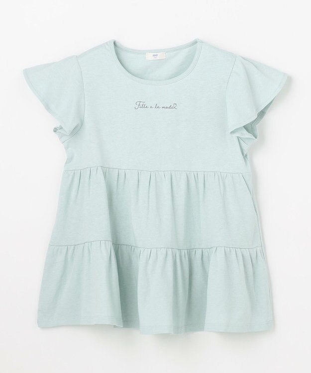 ANY KIDS 【綿100%/接触冷感】ひんやり ティアードチュニック ミント