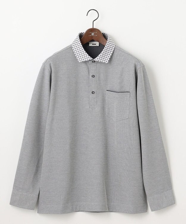JOSEPH ABBOUD 【キングサイズ・25SS・オーガニックコットン使用】ダディ ポロシャツ グレー系