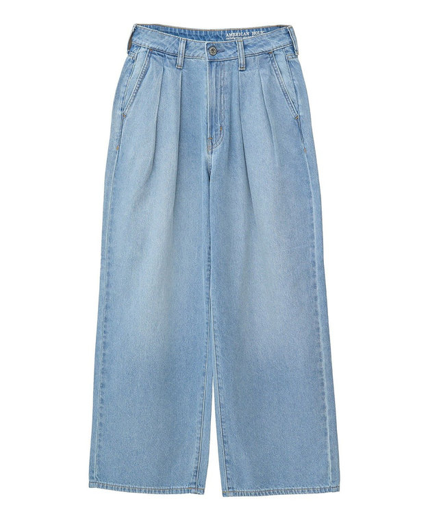 AMERICAN HOLIC ウエストタックデニムパンツ Light Indigo