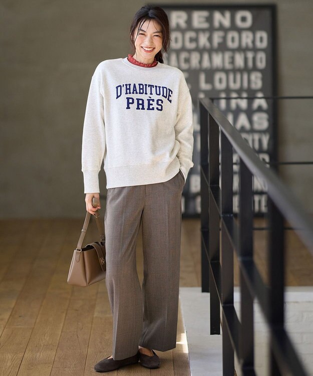 ANY 【洗濯機可】ウォームニットフリルプルオーバー オレンジ