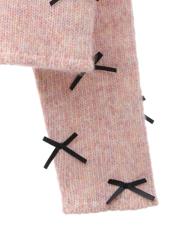 Green Parks ・ＡＮＤＳＥＡＲＣＨ　メニーリボンニットカーディガン Pink