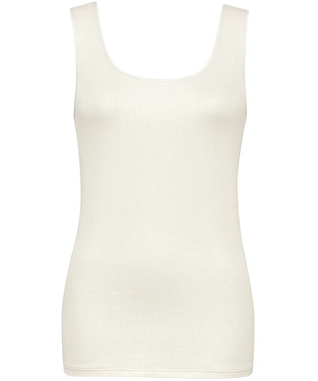 Wing タンクトップ 【ブラがひびきにくいリブインナー】 ブラがちら見えしにくい 肌側綿100%(身生地部) 吸汗速乾性(身生地部) ノースリーブ EL1110 ウイング／ワコール クリーム