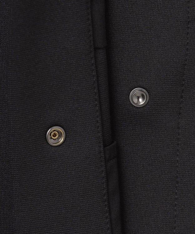 ICB 【洗える】 コンパクトダンボールニット ジャケット ブラック系