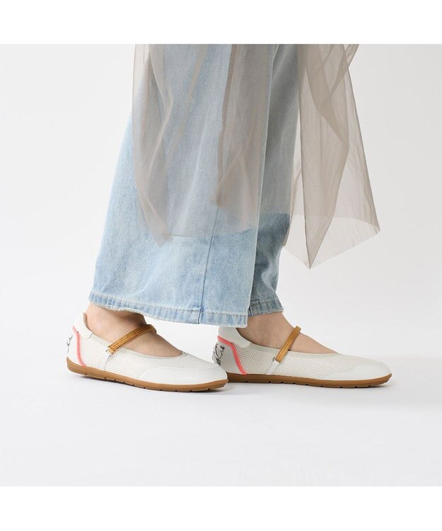 MODE ET JACOMO <MODE ET JACOMO>ストラップバレエスニーカー ホワイト