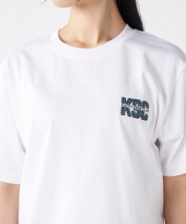 OP／FILA 【Kappa】スイムグラフィック Tシャツ ホワイト