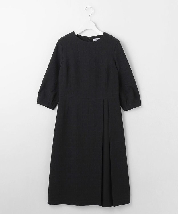 J.PRESS LADIES S SIMMOD ジャカード ワンピース ダークネイビー(チェック柄)系5