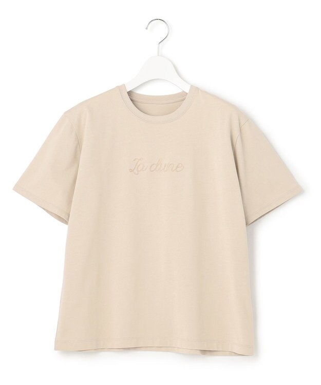23区 【洗える】La dune ロゴTシャツ ベージュ系