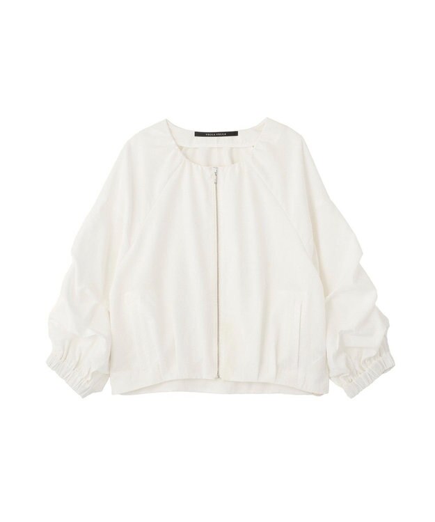 YECCA VECCA ホイップスリーブZIPジャケット Off White
