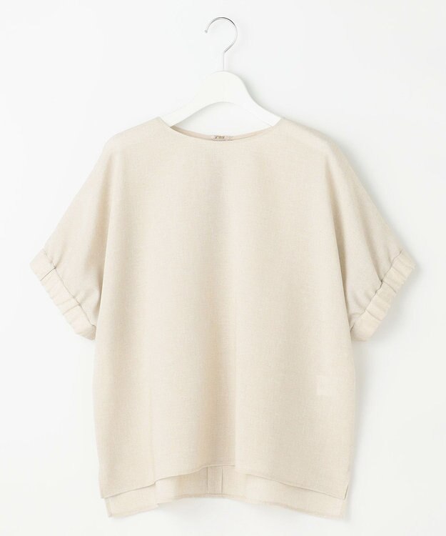 自由区 L 【人気素材・新色追加】ラスティックメッシュドルマンスリーブ Tブラウス ［新色］フラックスⅡ