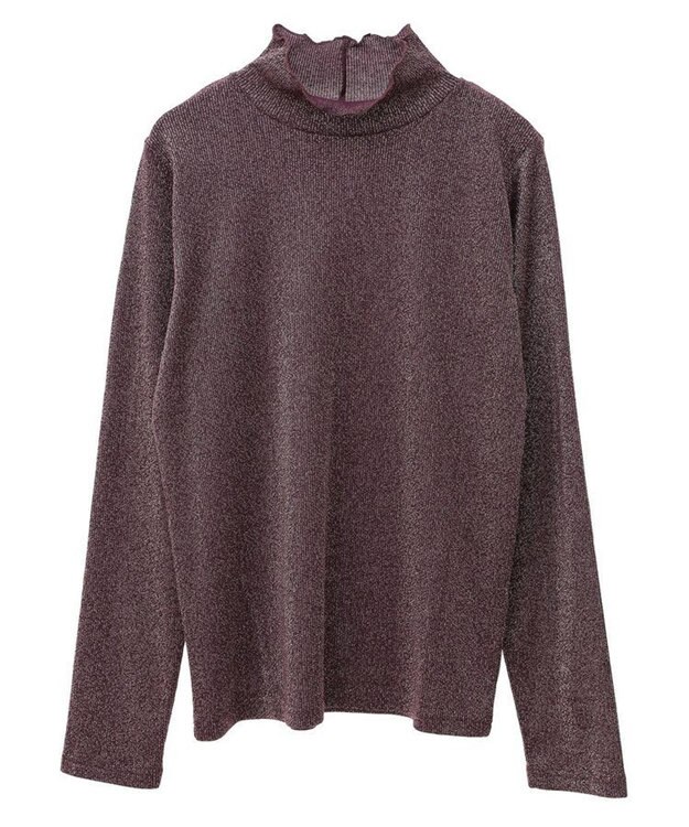 Green Parks ラメリブタートルプルオーバー Bordeaux