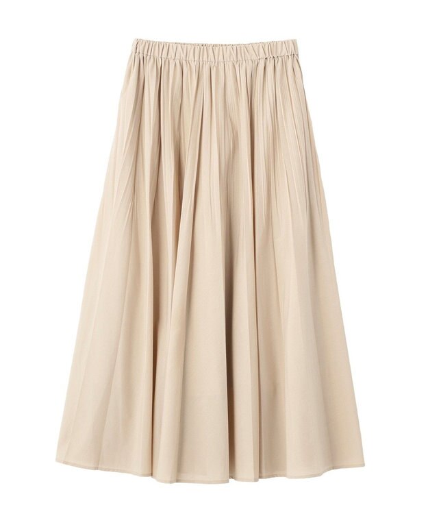 AMERICAN HOLIC 【選べる丈】シアープリーツスカート Beige
