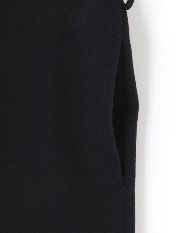 ICB ウールリバーフーデットコート ブラック系