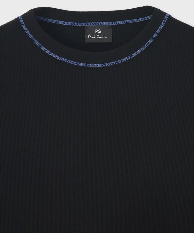 Paul Smith 【洗える】カラーステッチ リブ カットソー ブラック