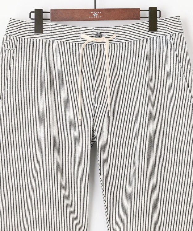 JOSEPH ABBOUD MOUNTAIN 【SPACE／UNISEX】ストライプイージーショートパンツ ホワイト系1