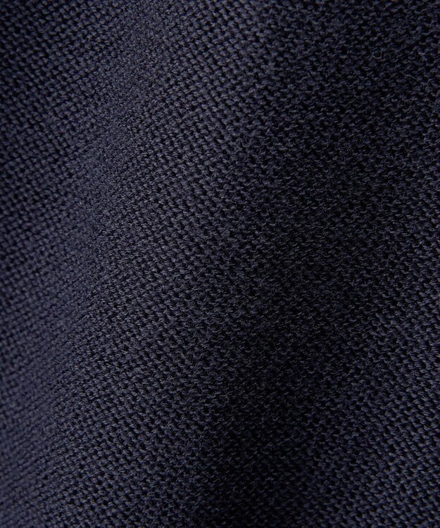 MIKI HOUSE HOT BISCUITS 【100-130cm】綿ニットクルーネックカーディガン(女の子用) 紺