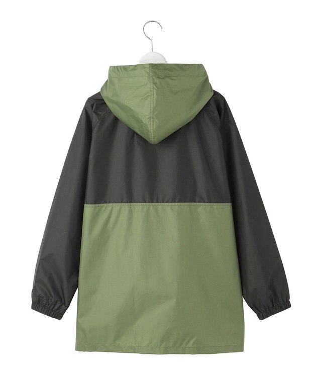 MOONBAT EDWIN(エドウィン) バイカラー  レインパーカー オリーブグリーン