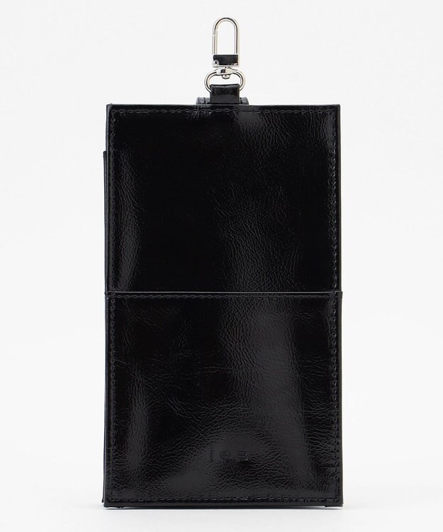 ICB 【人気のためさらに新色追加・全5色展開】 3ピースチャームバッグ ブラック×千鳥柄