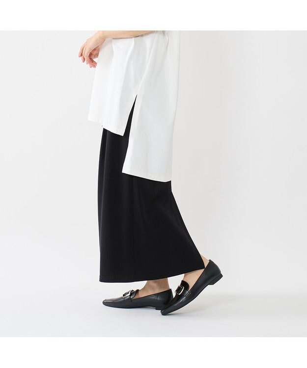 MODE ET JACOMO <carino>【レイン対応】バックルローファー ブラック