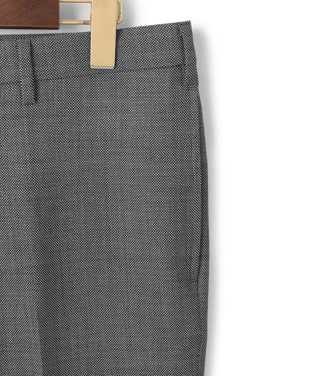 J.PRESS MEN 【KING SIZE】【Peppin Merino Comfort】【ウォッシャブル可 / 折り目加工】バーズアイ スラックス / ノータック ライトグレー系