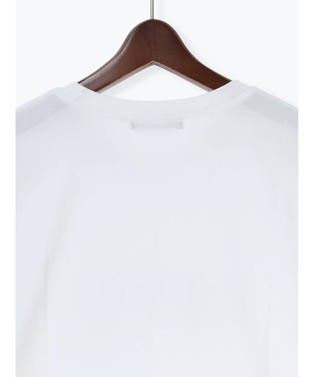 Te chichi パール&ロゴプリントTシャツ オフホワイト