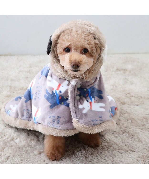 PET PARADISE リサとガスパール 着る毛布 《であい柄》 小型犬 であい柄