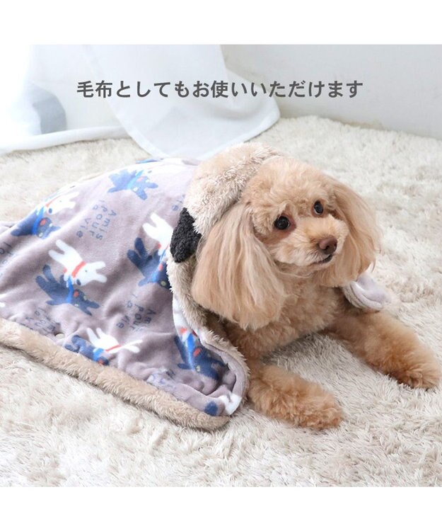 PET PARADISE リサとガスパール 着る毛布 《であい柄》 小型犬 であい柄