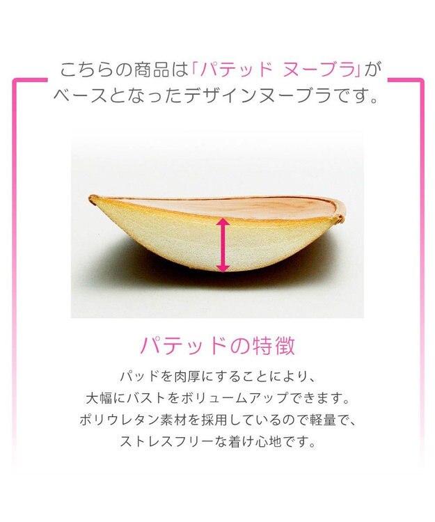 BRADELIS New York 【NuBra / ボリュームアップ】パテッドヌーブラ ルピナス ブラック