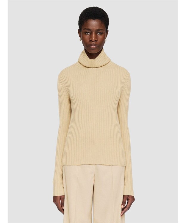 JOSEPH 【洗える】シルクブレンド　ハイネックニット Champagne