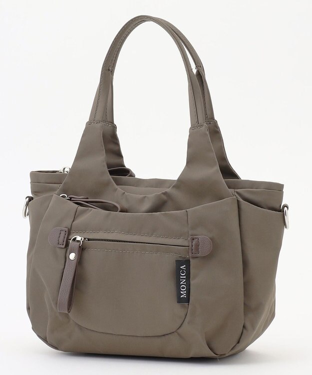 LA BAGAGERIE 【MONICA】ラウンド2WAYミニトートバッグ カーキ