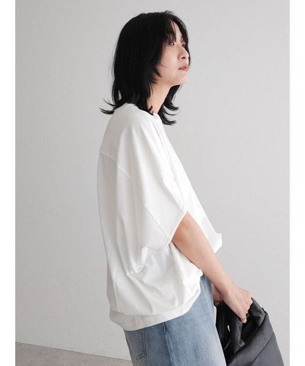 Green Parks 冷っとすずやか　バックバルーンフレンチプルオーバー Off White