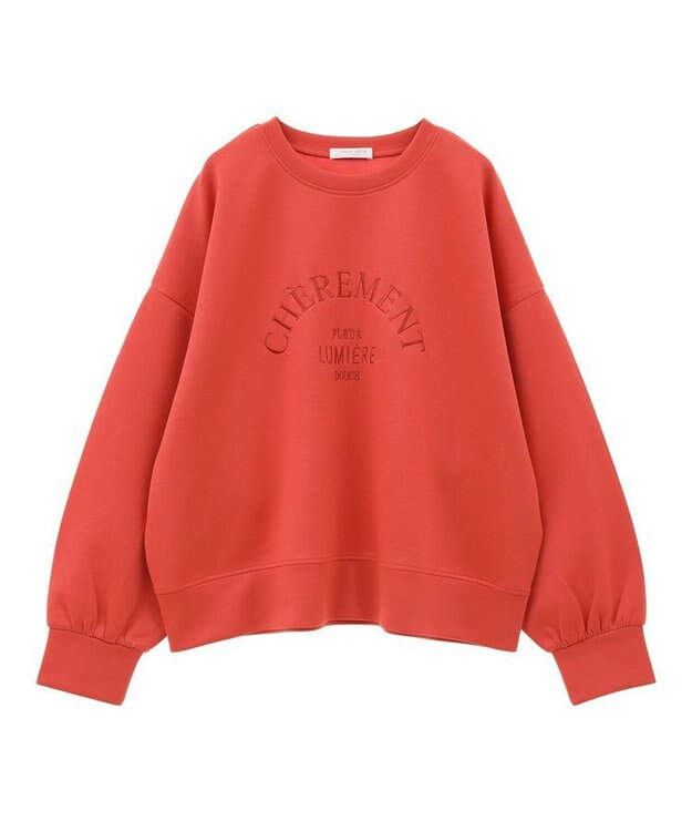 Green Parks ロゴ刺繍ダンボールプルオーバー Red