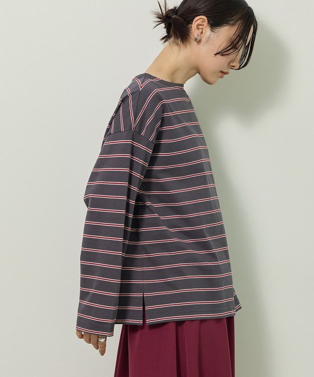 Green Parks ボーダーチュニック Gray