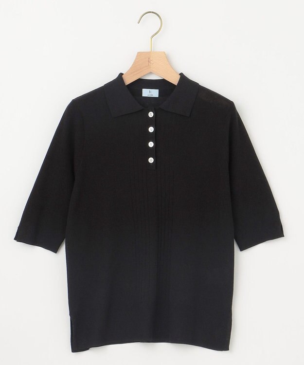 組曲 S シア－ニットポロ ブラック系