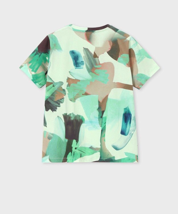 Paul Smith Floral Paint Studies 半袖Tシャツ グリーン