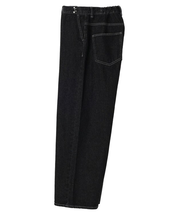 earth music&ecology タックホックデニムパンツ Black