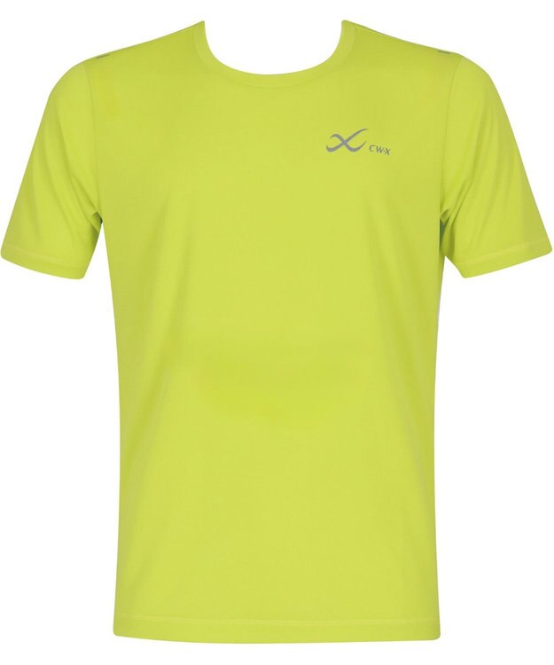 CW-X 【MEN】 CW-X トップス 【薄軽ランニングシャツ】 半袖 3分袖 Ｕネック 吸汗速乾性(本体) メンズ DLO155 /ワコール ダークブラウン