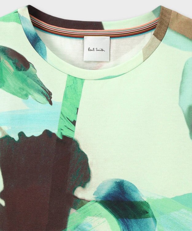 Paul Smith Floral Paint Studies 半袖Tシャツ グリーン