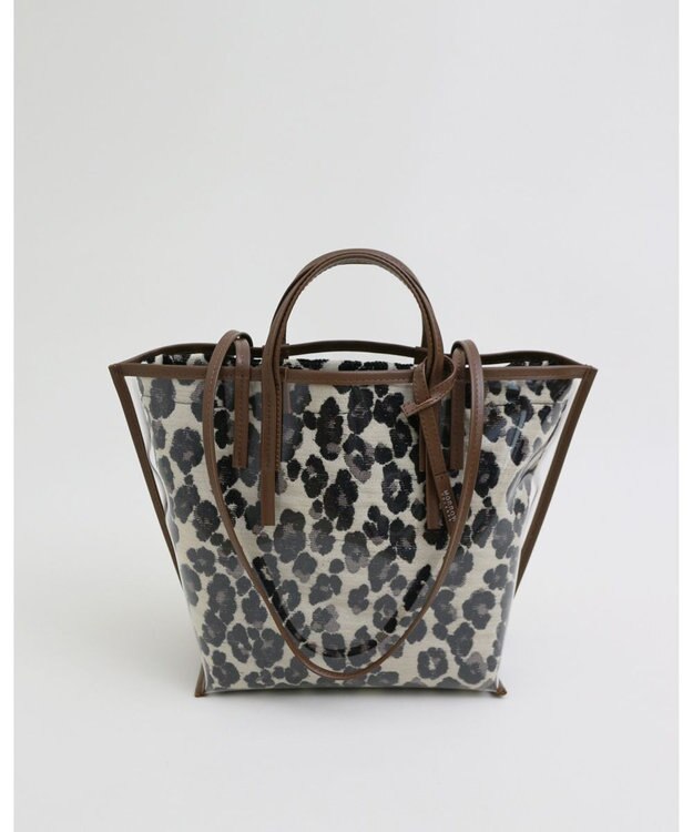 MORROW by thank 【軽量】CECILY OW 2way バッグ 1インナーSET ブラウン X レオパード