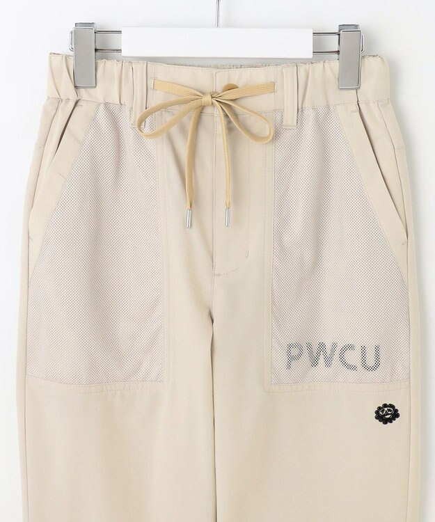PW CIRCULUS 【WOMEN】ベンチレーション テーパードパンツ ゴルフウェア レディース ベージュ系