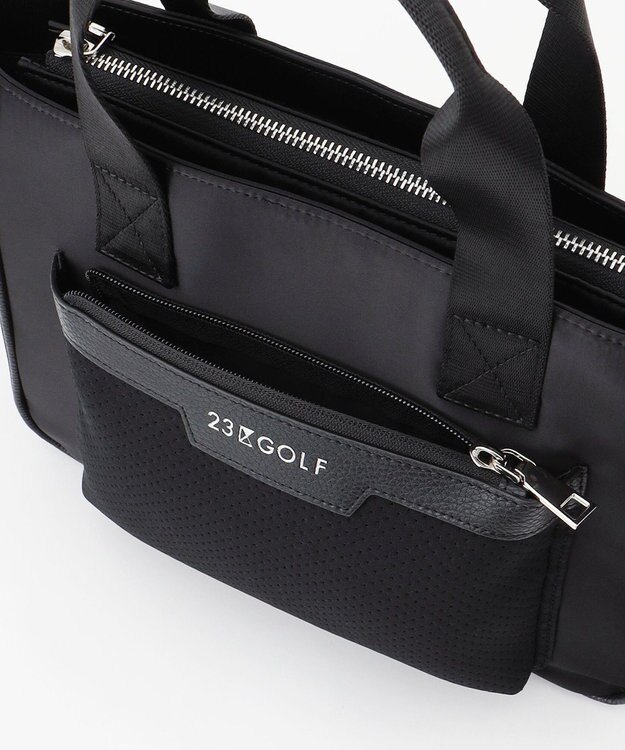 23区GOLF 【UNISEX】ツイルコンビ カートバッグ ブラック系