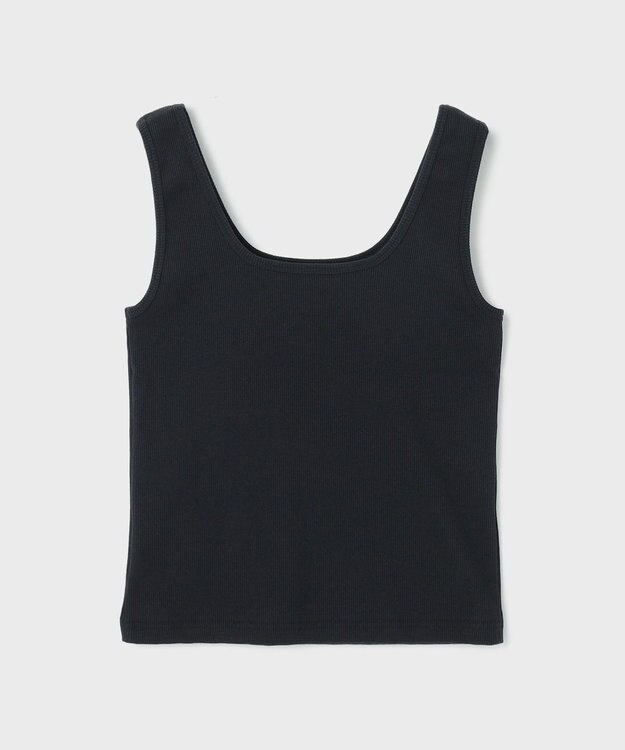 GRACE CONTINENTAL テレコリブトップ ブラック