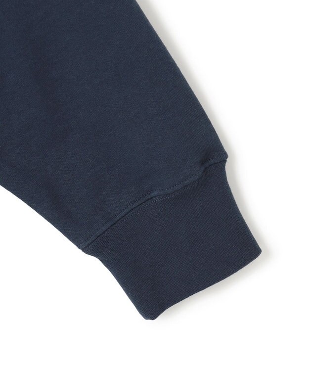 J.PRESS MEN 【J.PRESS ORIGINALS】Supima Recycle French Terry Logo Sweat Zip-Shirts ネイビー系