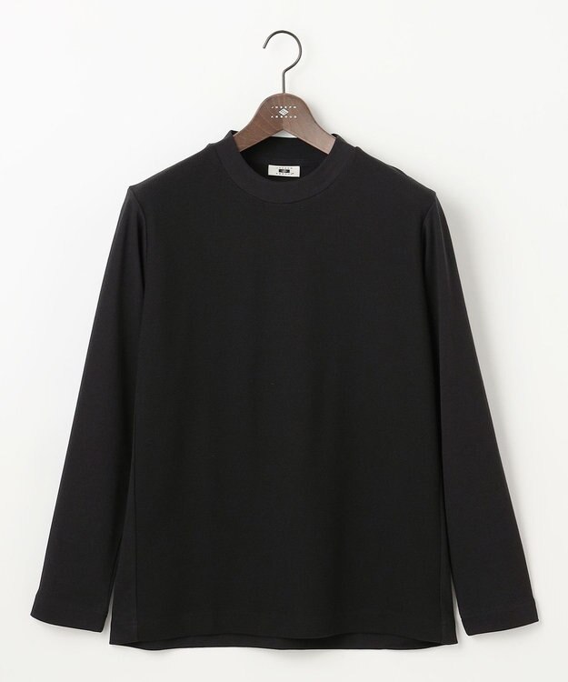 JOSEPH ABBOUD 【エコ素材和紙使用/日本素材/日本縫製/軽量/通気性/速乾性】和紙フライス×ハニカムＴシャツ ブラック系