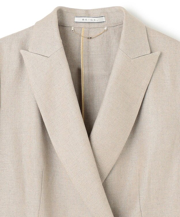BEIGE， BURDOCK / ダブルジャケット Flax