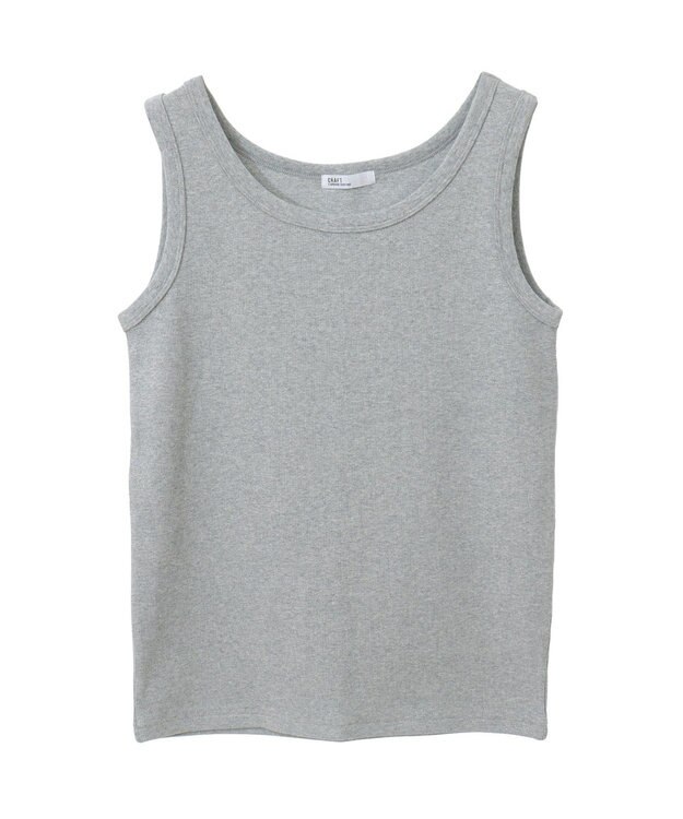 CRAFT STANDARD BOUTIQUE ラメテレコタンクトップ Ivory