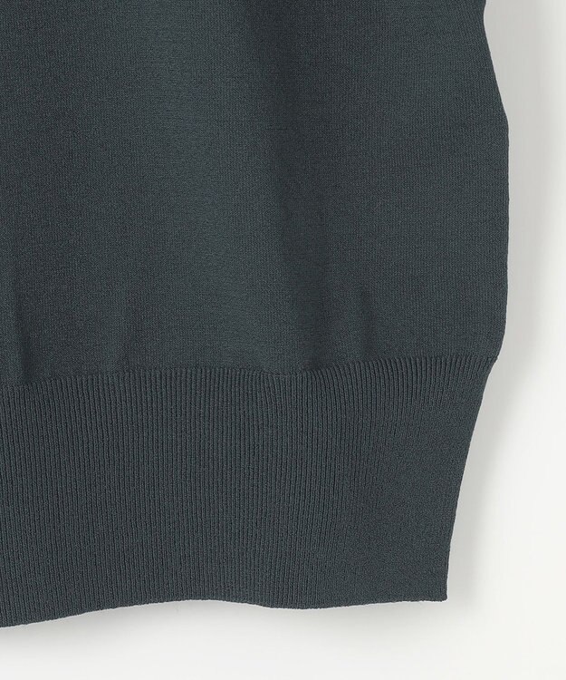 J.PRESS LADIES L 【洗える】 レーヨンエリートストレッチ カーディガン ダークグリーン系