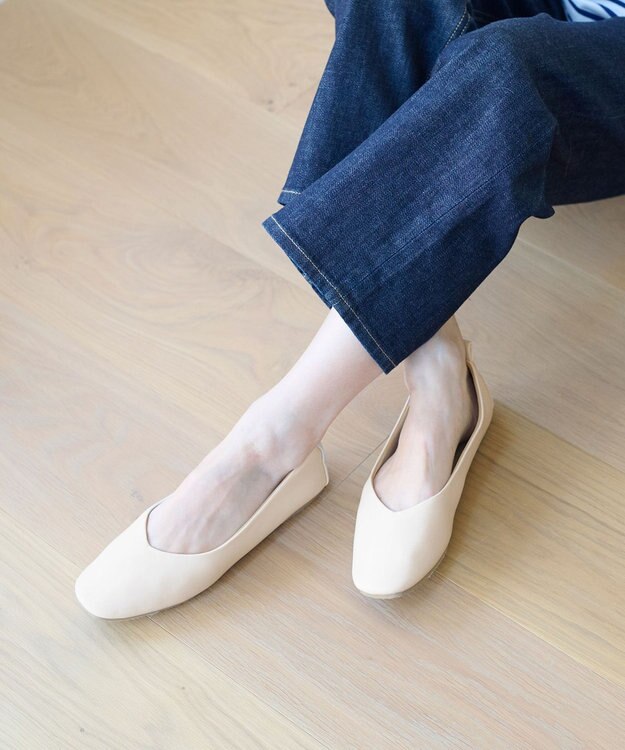 ANY 【定番人気・履き心地抜群】走れるバレエパンプス アイボリー